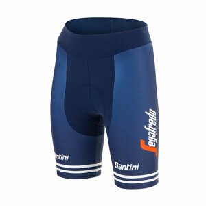 SANTINI Cyklistické kalhoty krátké bez laclu - TREK 2021 LADY - modrá M