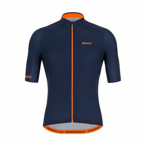 SANTINI Cyklistický dres s krátkým rukávem - KARMA KITE - modrá M
