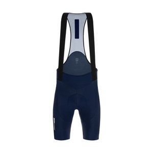 SANTINI Cyklistické kalhoty krátké s laclem - TONO DINAMO - modrá 2XL
