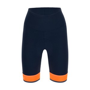 SANTINI Cyklistické kalhoty krátké bez laclu - GIADA LUX LADY - modrá/oranžová XS