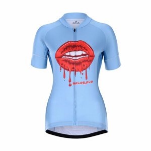 HOLOKOLO Cyklistický dres s krátkým rukávem - CASSIS LADY - modrá L