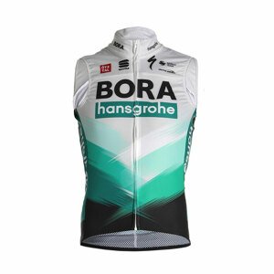 SPORTFUL Cyklistická vesta - BORA HANSGROHE 2021 - šedá/zelená 3XL