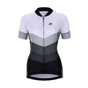 HOLOKOLO Cyklistický dres s krátkým rukávem - NEW NEUTRAL LADY - bílá/černá