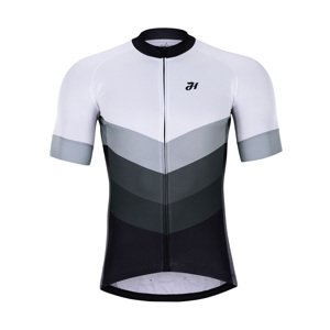 HOLOKOLO Cyklistický dres s krátkým rukávem - NEW NEUTRAL - černá/bílá 3XL