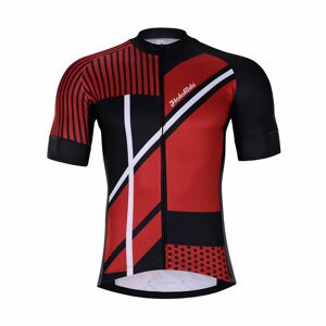 HOLOKOLO Cyklistický dres s krátkým rukávem - TRACE - červená/černá M