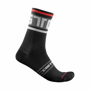 CASTELLI Cyklistické ponožky klasické -  PROLOGO 15 - černá S-M