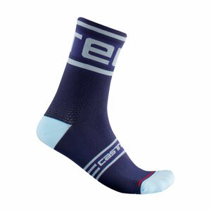 CASTELLI Cyklistické ponožky klasické - PROLOGO 15 - modrá 2XL