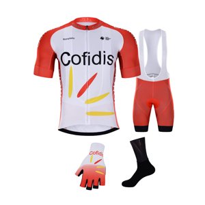 BONAVELO Cyklistický mega set - COFIDIS 2021 - červená/bílá