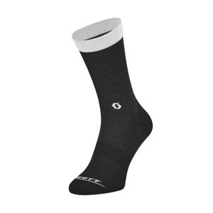 SCOTT Cyklistické ponožky klasické - TRAIL CREW - šedá