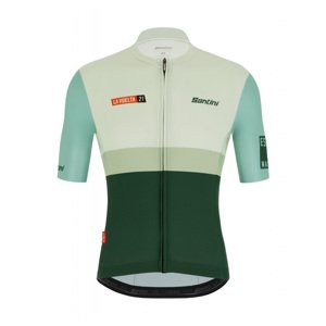 SANTINI Cyklistický dres s krátkým rukávem - LA VUELTA 2021 - zelená 2XL