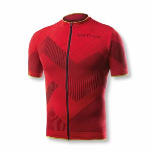 BIOTEX Cyklistický dres s krátkým rukávem - SOFFIO - červená M-L