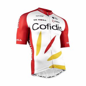 NALINI Cyklistický dres s krátkým rukávem - COFIDIS 2021 - červená/bílá M
