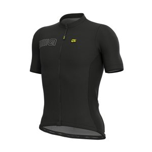ALÉ Cyklistický dres s krátkým rukávem - COLOR BLOCK - černá