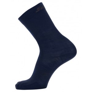 SANTINI Cyklistické ponožky klasické - WOOL - modrá 44-47