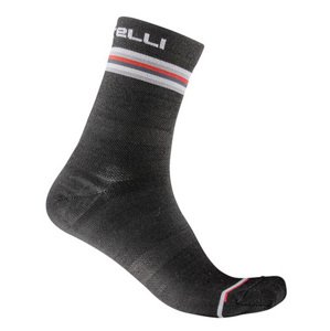 CASTELLI Cyklistické ponožky klasické - GO 15 LADY - šedá L-XL