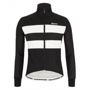 SANTINI Cyklistická zateplená bunda - COLORE BENGAL WINTER - černá XL