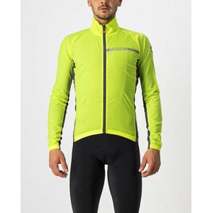 CASTELLI Cyklistická větruodolná bunda - SQUADRA STRECH - žlutá L