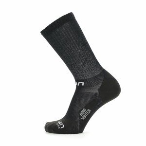 UYN Cyklistické ponožky klasické - AERO WINTER - černá 39-41
