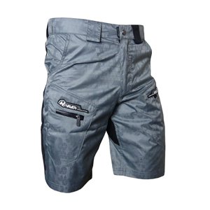 HAVEN Cyklistické kalhoty krátké bez laclu - WANDERER II - šedá/černá