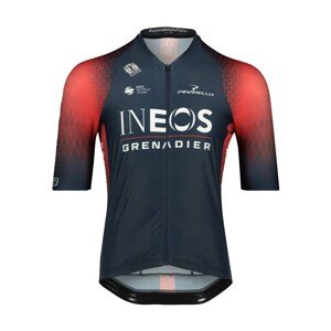 BIORACER Cyklistický dres s krátkým rukávem - INEOS GRENADIERS '22 - červená/modrá L