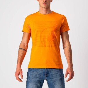 CASTELLI Cyklistické triko s krátkým rukávem - SCORPION TEE - oranžová XL
