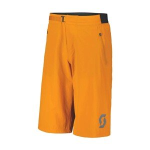 SCOTT Cyklistické kalhoty krátké bez laclu - TRAIL VERTIC - oranžová M