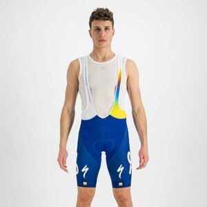 SPORTFUL Cyklistické kalhoty krátké s laclem - TOTAL ENERGIES 2022 - modrá/bílá 2XL