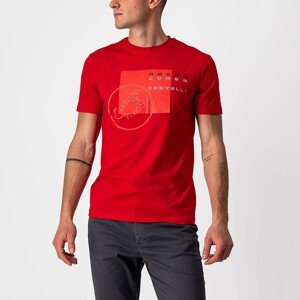 CASTELLI Cyklistické triko s krátkým rukávem - MAURIZIO TEE - červená 2XL