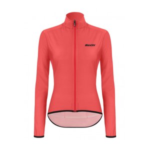SANTINI Cyklistická větruodolná bunda - NEBULA PURO LADY - růžová XL