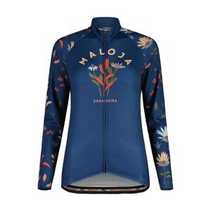 MALOJA Cyklistický dres s dlouhým rukávem letní - GANESM. 1/1 LADY - modrá L