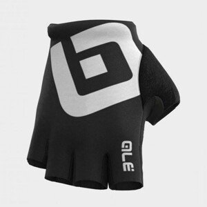 ALÉ Cyklistické rukavice krátkoprsté - AIR - černá/bílá M