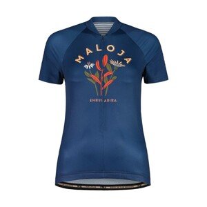 MALOJA Cyklistický dres s krátkým rukávem - GANESM. 1/2 LADY - modrá M