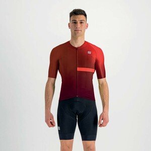 SPORTFUL Cyklistický dres s krátkým rukávem - BOMBER - červená