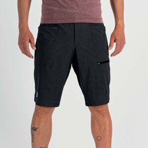 SPORTFUL Cyklistické kalhoty krátké bez laclu - GIARA - černá XL