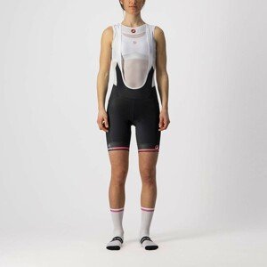 CASTELLI Cyklistické kalhoty krátké s laclem - GIRO D'ITALIA 2024 W - černá/růžová M