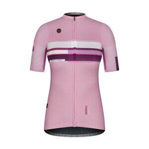 GOBIK Cyklistický dres s krátkým rukávem - STARK LAVENDER LADY - růžová/fialová/bordó XL