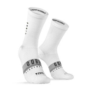 GOBIK Cyklistické ponožky klasické - LIGHTWEIGHT - bílá L-XL