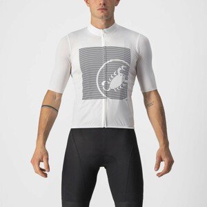CASTELLI Cyklistický dres s krátkým rukávem - BAGARRE - bílá/ivory/modrá S