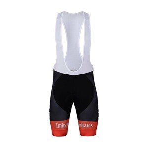 BONAVELO Cyklistické kalhoty krátké s laclem - UAE 2022  - bílá/černá/červená 2XL