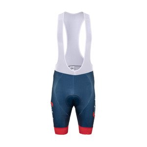 BONAVELO Cyklistické kalhoty krátké s laclem - TREK 2022 - modrá