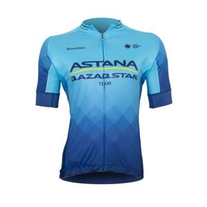 BONAVELO Cyklistický dres s krátkým rukávem - ASTANA 2022 - modrá XL