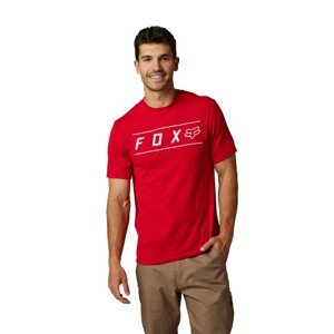 FOX Cyklistické triko s krátkým rukávem - PINNACLE DRIRELEASE® - červená XL