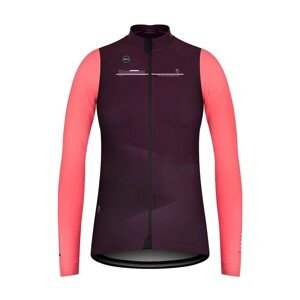 GOBIK Cyklistická zateplená bunda - SKIMO PRO THERM LADY - růžová/fialová S
