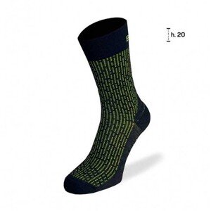 BIOTEX Cyklistické ponožky klasické - 3D - černá/žlutá 43-45