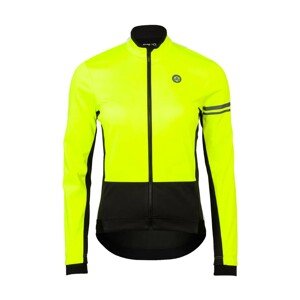 AGU Cyklistická zateplená bunda - WINTER ESSENTIAL W - žlutá/černá M