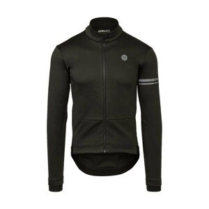 AGU Cyklistická zateplená bunda - WINTER ESSENTIAL - černá L