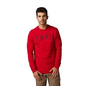 FOX Cyklistické triko s dlouhým rukávem - PINNACLE PREMIUM - červená S