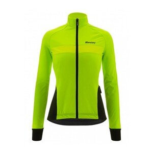 SANTINI Cyklistická zateplená bunda - CORAL BENGAL LADY - zelená L