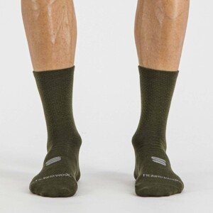 SPORTFUL Cyklistické ponožky klasické - MERINO WOOL 18 - zelená