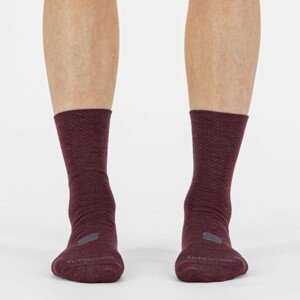 SPORTFUL Cyklistické ponožky klasické - WOOL WOMAN 16 - bordó L-XL